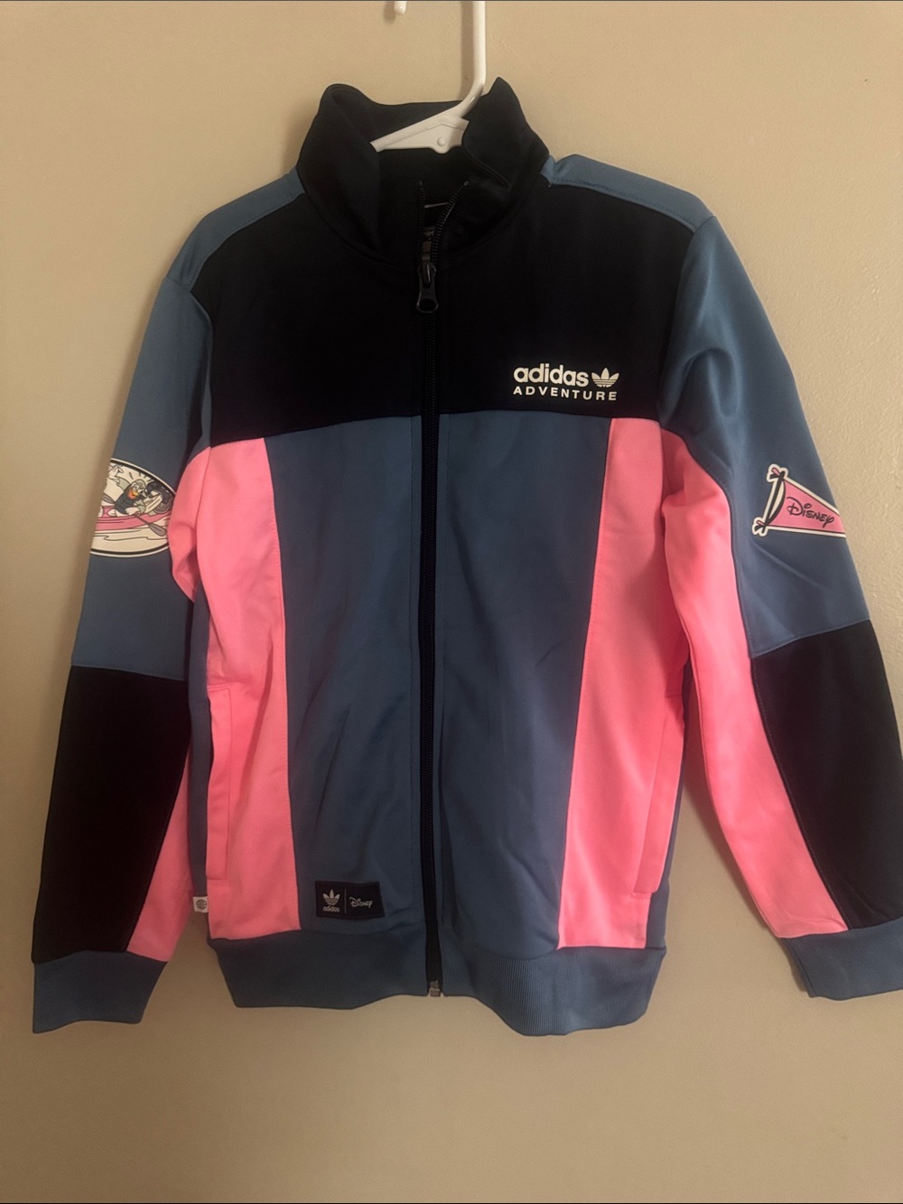 Kids' Colorblock Track Suit- Blue & Pink
